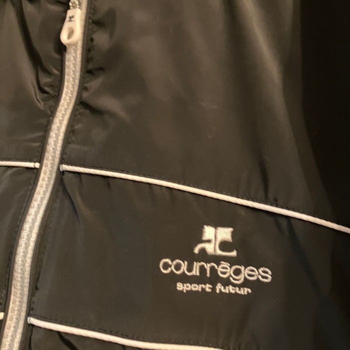 クレージュ 中綿ジャンパー Y2K Courreges 黒 ポリエステル | Vintage.City 古着屋、古着コーデ情報を発信