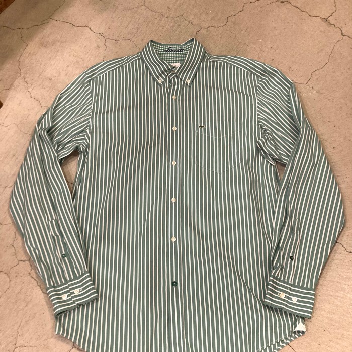 "LACOSTE" 長袖ストライプシャツ | Vintage.City 古着屋、古着コーデ情報を発信