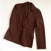 brown single button jacket | Vintage.City 빈티지숍, 빈티지 코디 정보