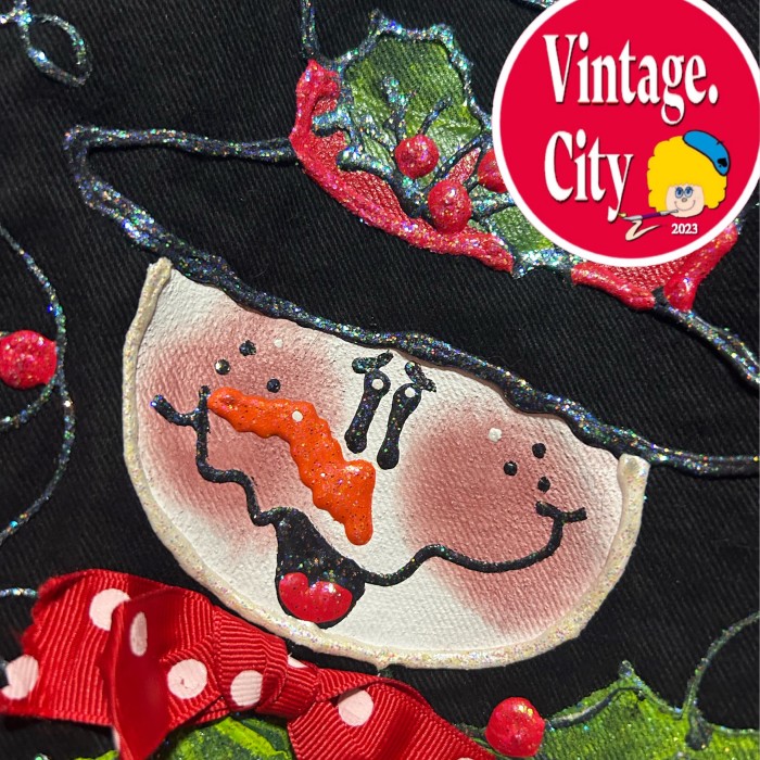 147)ビンテージハンドペイントクリスマスベスト | Vintage.City 古着屋、古着コーデ情報を発信