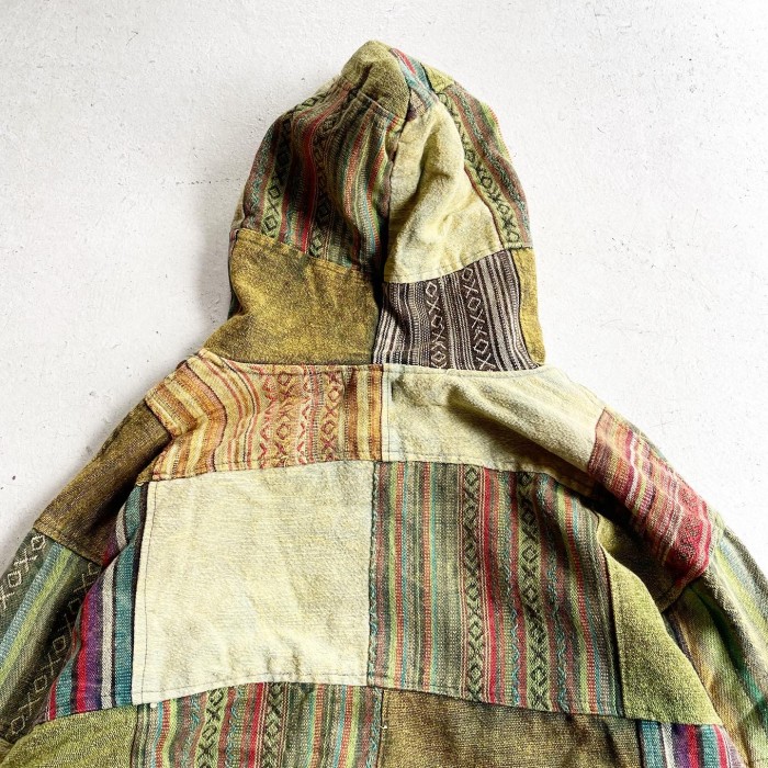 Vintage  ネパールパターン　パッチワークフーデッドジャケット | Vintage.City 빈티지숍, 빈티지 코디 정보