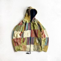 Vintage  ネパールパターン　パッチワークフーデッドジャケット | Vintage.City 古着屋、古着コーデ情報を発信