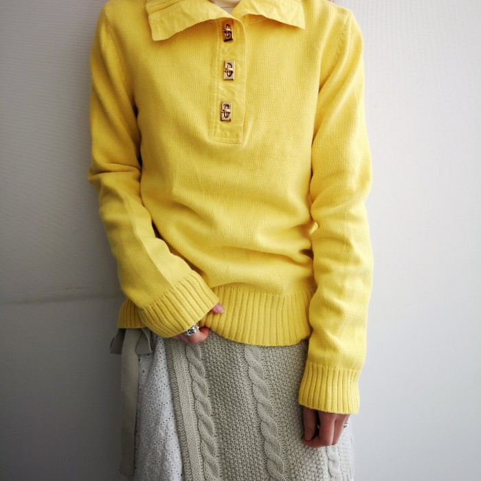 "Ralph Lauren" cotton knit | Vintage.City 古着屋、古着コーデ情報を発信