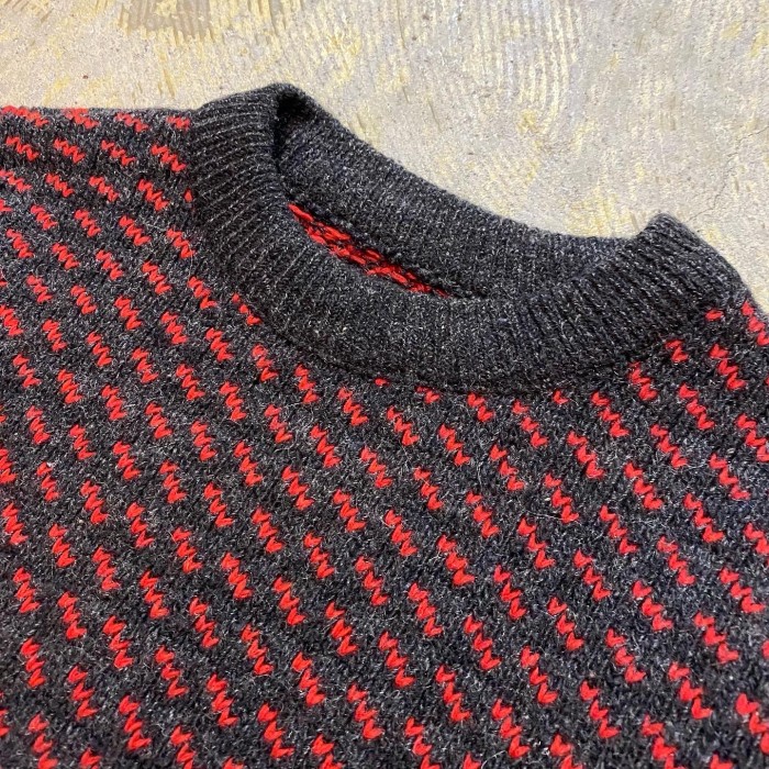 肩幅4970-80s L.L.Bean bird’s eye knit
