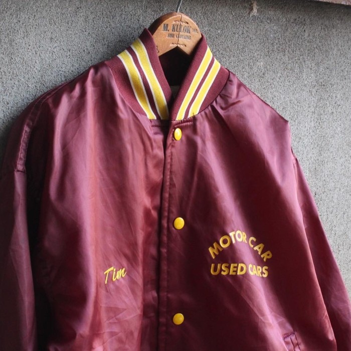nylon stadium jacket made in USA | Vintage.City Vintage Shops, Vintage Fashion Trends