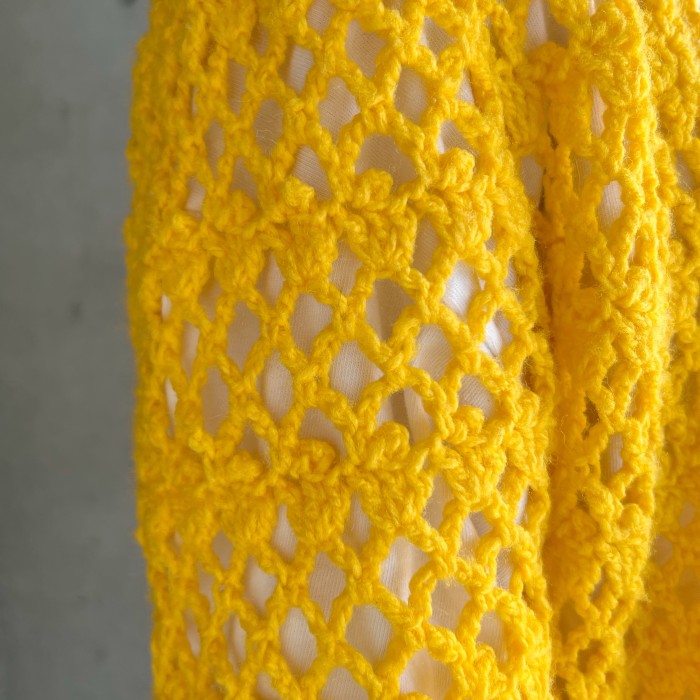 handwoven crochet knit cardigan | Vintage.City 빈티지숍, 빈티지 코디 정보