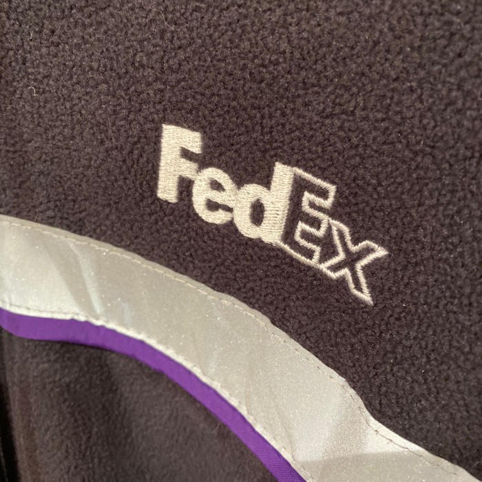 90's〜 FedExリフレクターフリースパーカー (SIZE L) | Vintage.City 빈티지숍, 빈티지 코디 정보