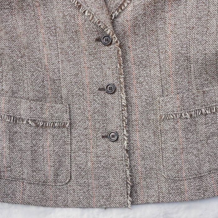 Lopel ショートフリンジ テーラードジャケット | Vintage.City 古着屋、古着コーデ情報を発信