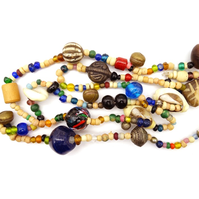 Vintage Beads × Glass Parts Long Necklac | Vintage.City 古着屋、古着コーデ情報を発信