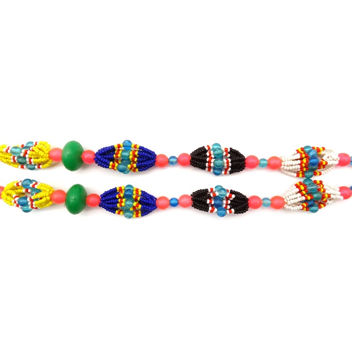 Multi-color Beads Long Necklace  ① | Vintage.City 古着屋、古着コーデ情報を発信