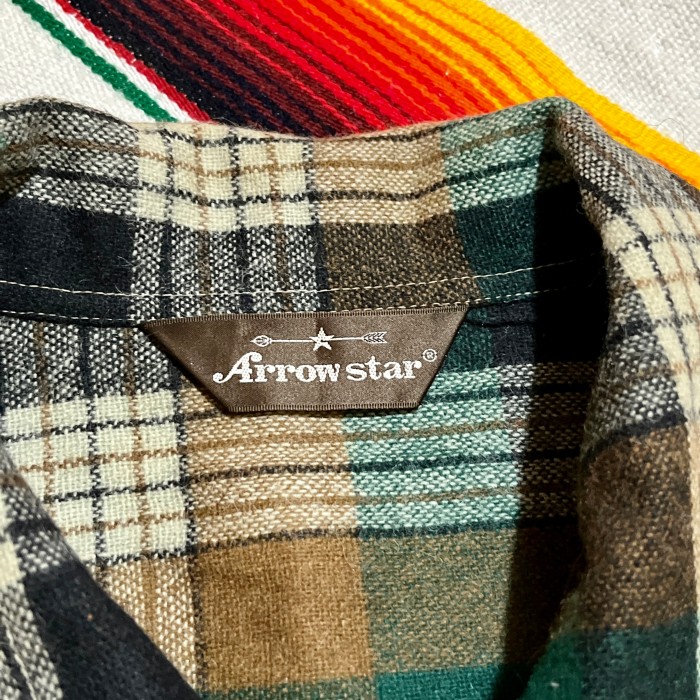 ARROW STAR オープンカラー チェックシャツ | Vintage.City 古着屋、古着コーデ情報を発信