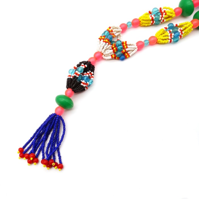 Multi-color Beads Long Necklace  ① | Vintage.City Vintage Shops, Vintage Fashion Trends