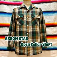 ARROW STAR オープンカラー チェックシャツ | Vintage.City ヴィンテージ 古着