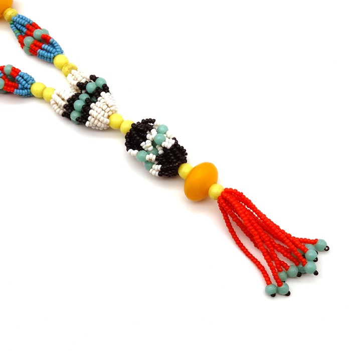 Multi-color Beads Long Necklace ② | Vintage.City 古着屋、古着コーデ情報を発信