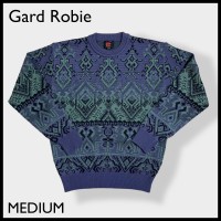 【Gard Robie】日本製 柄ニット 総柄 柄物 幾何学 昭和レトロ 古着 | Vintage.City ヴィンテージ 古着