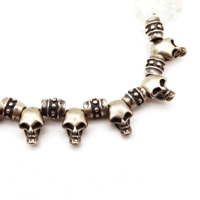 925 × Crystal Skeleton Charm Bracelet | Vintage.City 古着屋、古着コーデ情報を発信