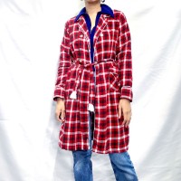 vintage red plaid pattern nel gown | Vintage.City ヴィンテージ 古着