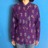 80s Wrangler Native Pattern Cotton Shirt | Vintage.City ヴィンテージ 古着