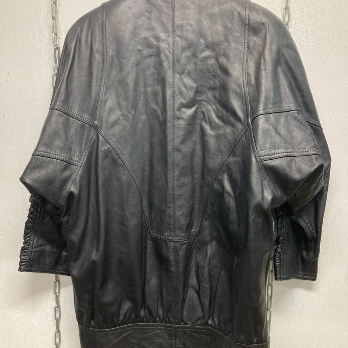 80’s vintage long leather jacket F | Vintage.City 빈티지숍, 빈티지 코디 정보