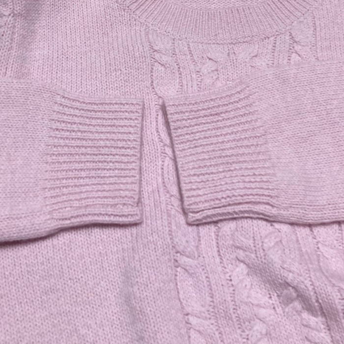 ”Courreges” Pink Embroidered Cable-knit | Vintage.City Vintage Shops, Vintage Fashion Trends