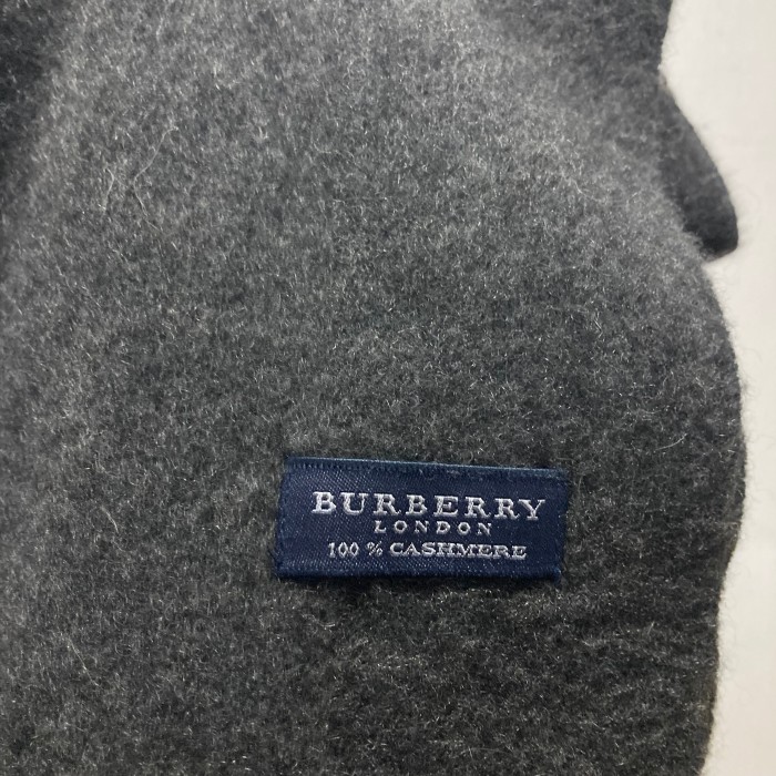 Burberry カシミア100%マフラー グレー | Vintage.City 古着屋、古着コーデ情報を発信