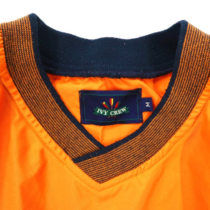 IVY CREW ピステ Vネック ナイロンジャケット M オレンジ 90s | Vintage.City 古着屋、古着コーデ情報を発信