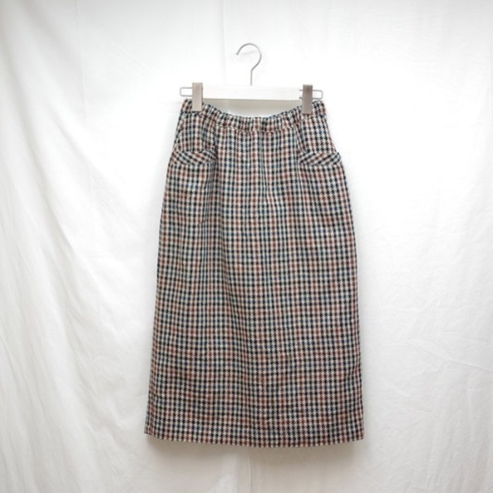 ツイードチェックのタイトスカート | Vintage.City