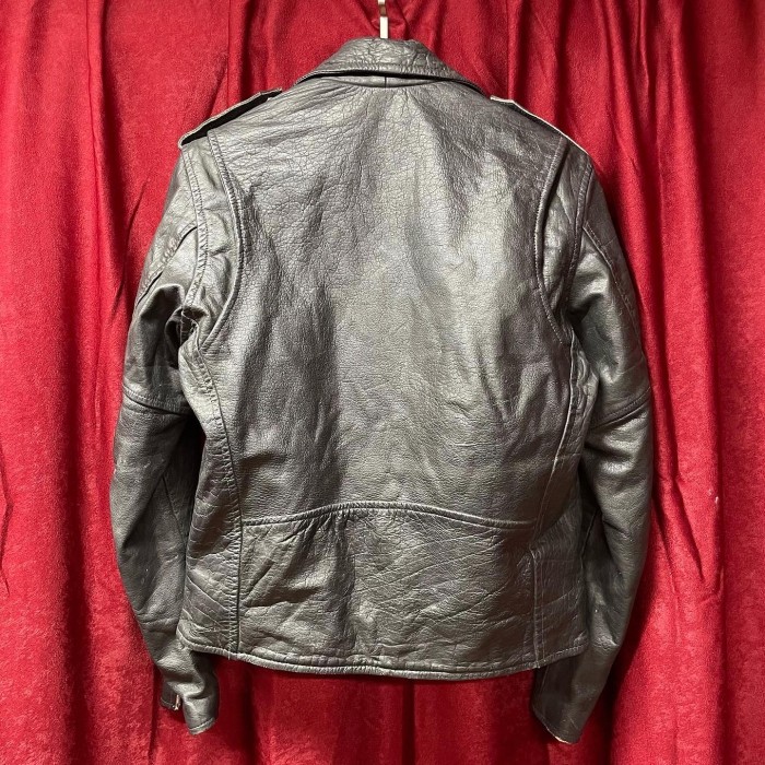 80s~ short double leather jacket | Vintage.City 빈티지숍, 빈티지 코디 정보