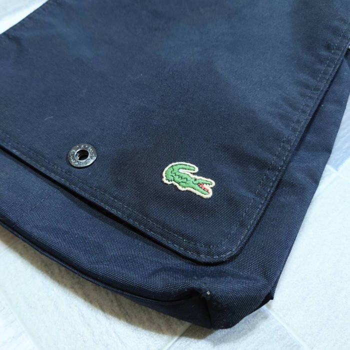 LACOSTE ナイロン フラップ ショルダー バッグ ブラック ロゴ ワッペン | Vintage.City Vintage Shops, Vintage Fashion Trends