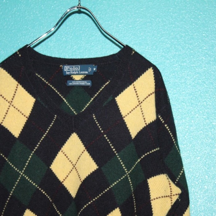 90s Ralph Lauren Argyle Pattern V-neck W | Vintage.City Vintage Shops, Vintage Fashion Trends
