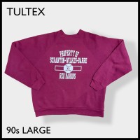 【TULTEX】90s USA製 ロゴ プリント ラグラン スウェット L 古着 | Vintage.City ヴィンテージ 古着