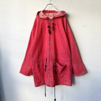 Hooded red denim jacket | Vintage.City ヴィンテージ 古着