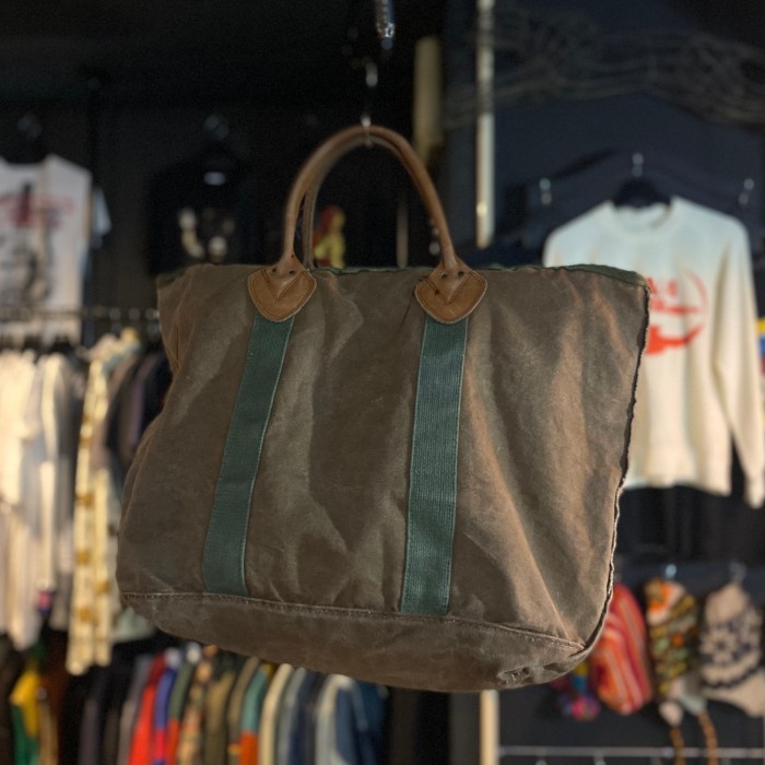 80s L.L. Bean leather handle tote bag | Vintage.City 빈티지숍, 빈티지 코디 정보