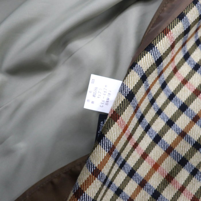DAKS ステンカラーコート 175 シルク混 オールド 日本製 | Vintage.City 古着屋、古着コーデ情報を発信