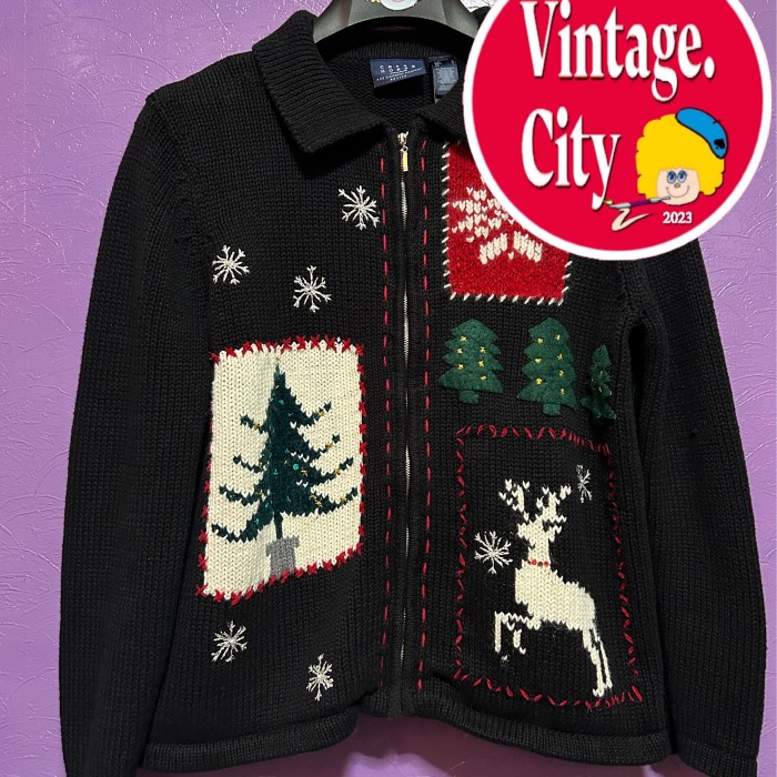 150)ビンテージクリスマスセーター | Vintage.City 古着屋、古着コーデ情報を発信