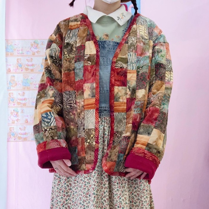 hand patchwork jacket | Vintage.City 빈티지숍, 빈티지 코디 정보