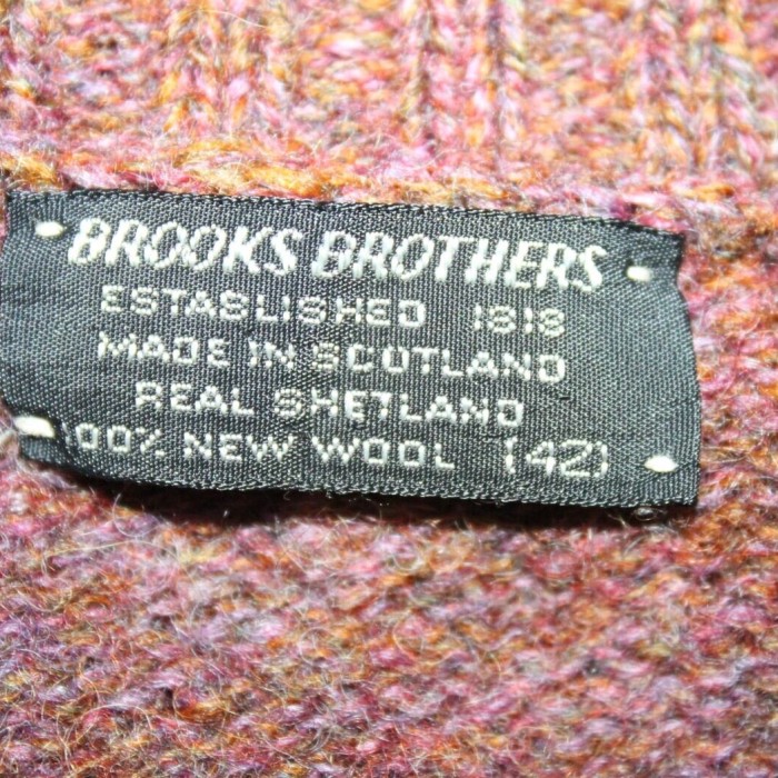 80s BROOKS BROTHERS Wool Sweater SCOTLAN | Vintage.City 古着屋、古着コーデ情報を発信