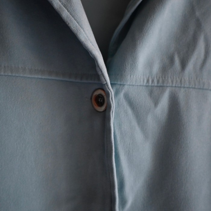 light blue shirt jacket | Vintage.City 古着屋、古着コーデ情報を発信