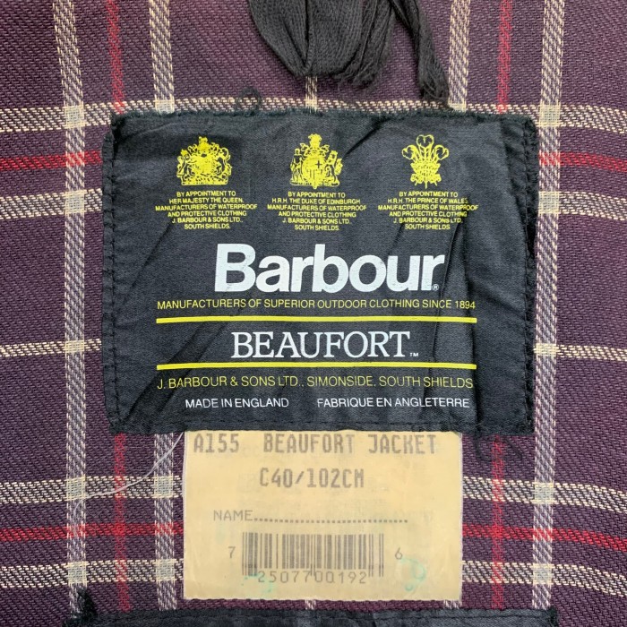 90'S BARBOUR 3クレスト 旧タグ "BEAUFORT" | Vintage.City 古着屋、古着コーデ情報を発信