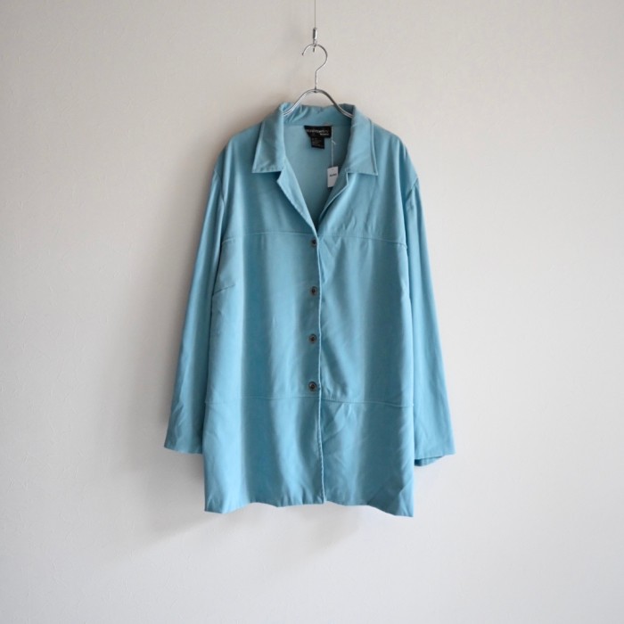 light blue shirt jacket | Vintage.City 빈티지숍, 빈티지 코디 정보