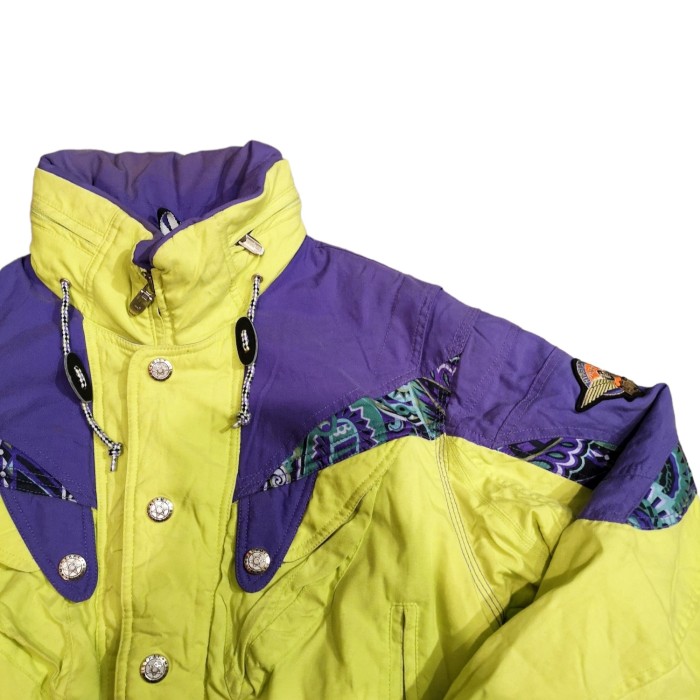 90's acid 2tone nylon jacket | Vintage.City 古着屋、古着コーデ情報を発信