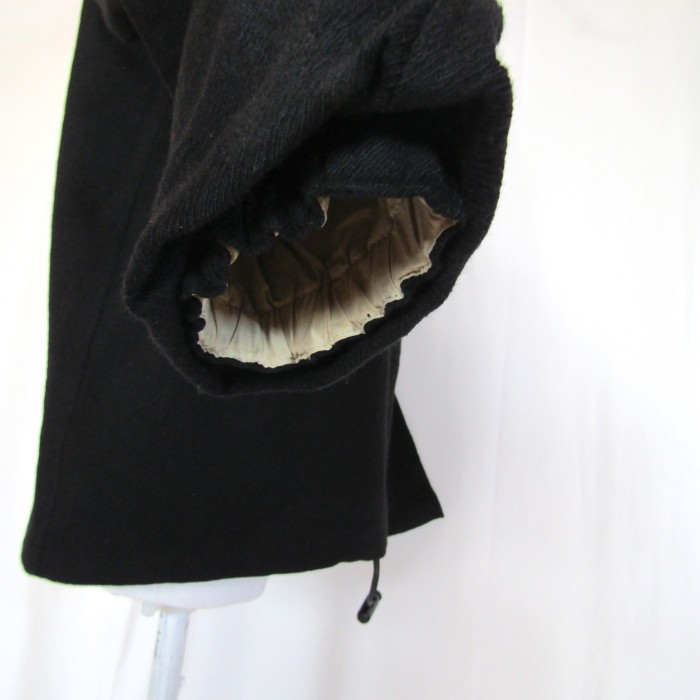 90’s MASAKI MATSUSHIMA Black Wool Anorak | Vintage.City 빈티지숍, 빈티지 코디 정보