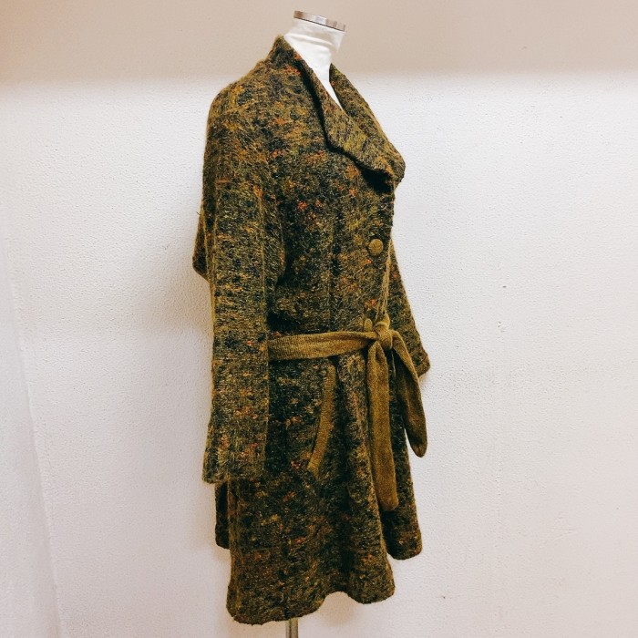 ヴィンテージ　ウールコート　カーキ色　vintage wool coat | Vintage.City 古着屋、古着コーデ情報を発信
