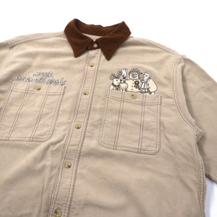 CASTELBAJAC SPORT ワークシャツ 3 ベージュ キャラクター | Vintage.City 빈티지숍, 빈티지 코디 정보