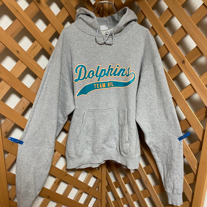 NFL Dolphins ドルフィンズ　フットボール　パーカー　プルオーバー | Vintage.City 古着屋、古着コーデ情報を発信
