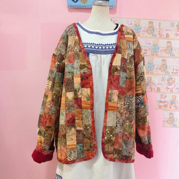 hand patchwork jacket | Vintage.City 古着屋、古着コーデ情報を発信