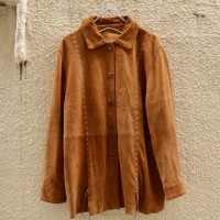 VERA PELLE Lace Up Design Leather Shirt | Vintage.City ヴィンテージ 古着