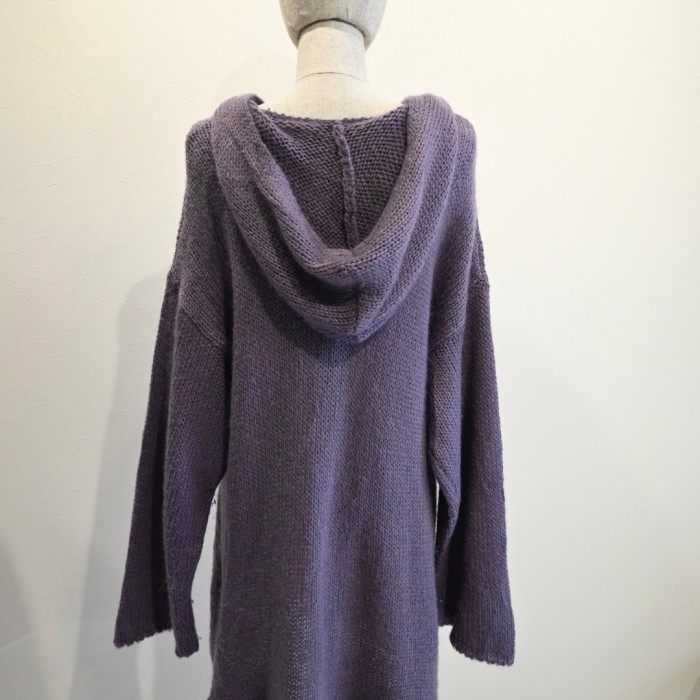 purple knit hoodie cardigan | Vintage.City Vintage Shops, Vintage Fashion Trends
