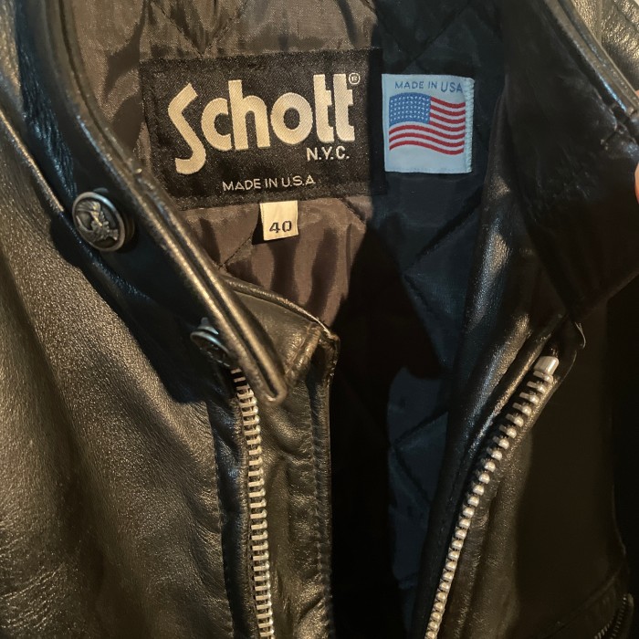 schott shingle leather riders jaket | Vintage.City 古着屋、古着コーデ情報を発信