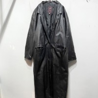 “GⅢ” Long Leather Coat | Vintage.City ヴィンテージ 古着
